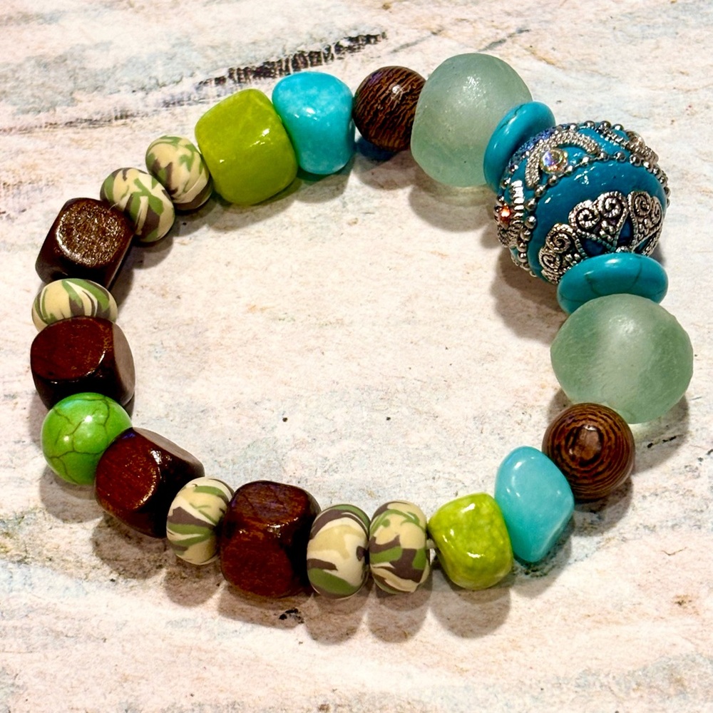 💖 Handmade Boho Stretch Bracelet 💖